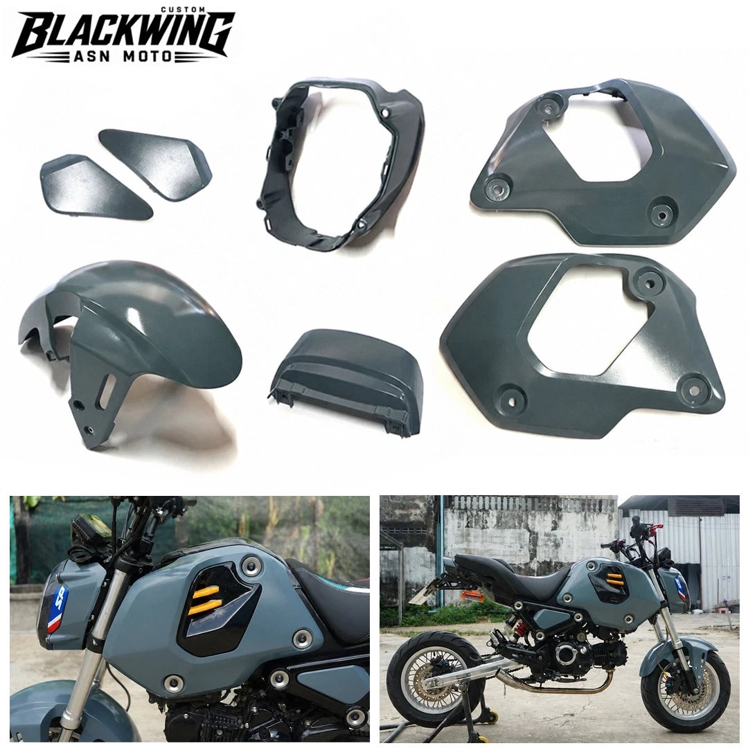 ホンダ グロム 125 2021-2024用 スカイブルー 7ピース ボディ パステルパネル フレーム ボディ