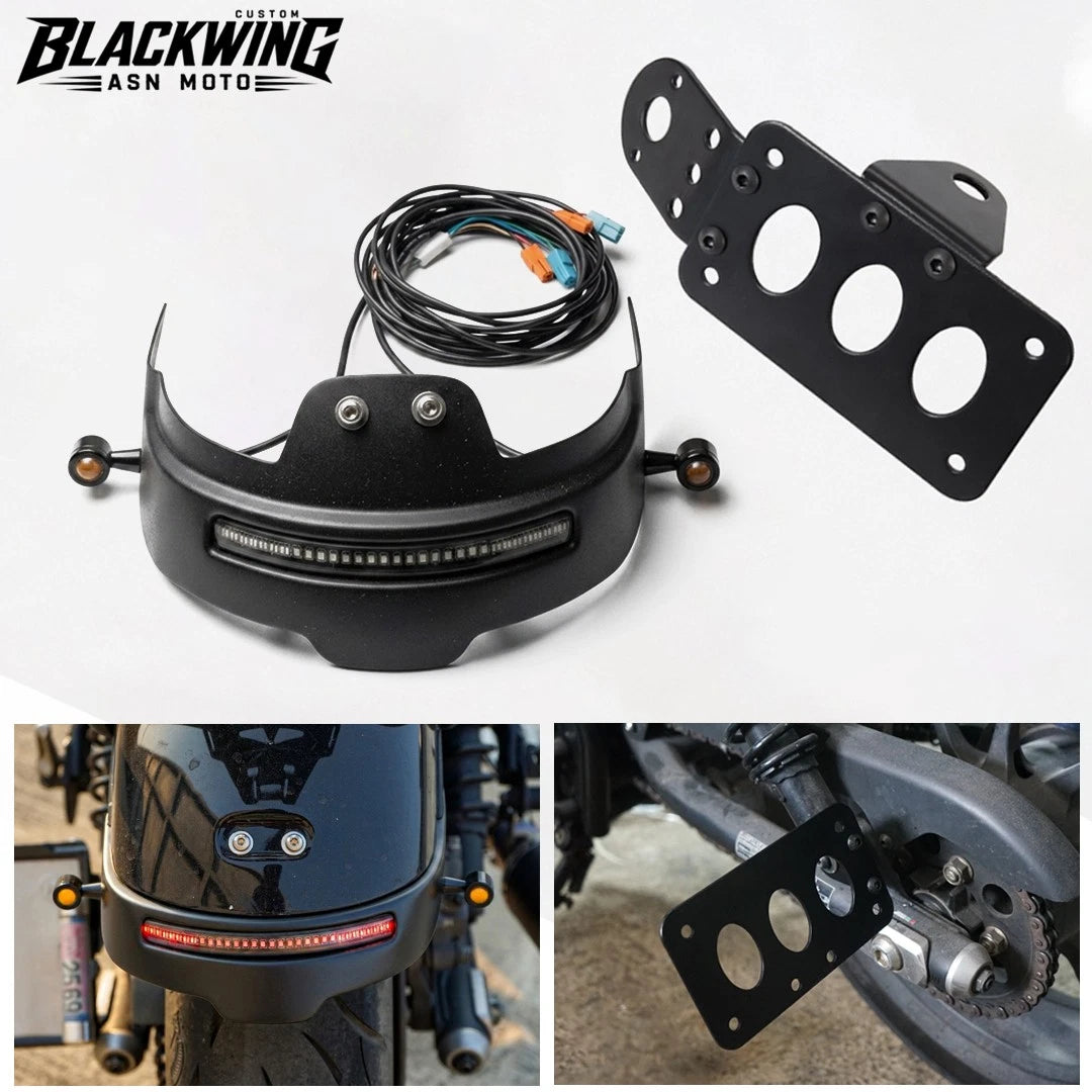 Rear Tidy Integrated LED Tail Light License Plate Bracket for Honda Rebel CMX 300 500 2017-2026