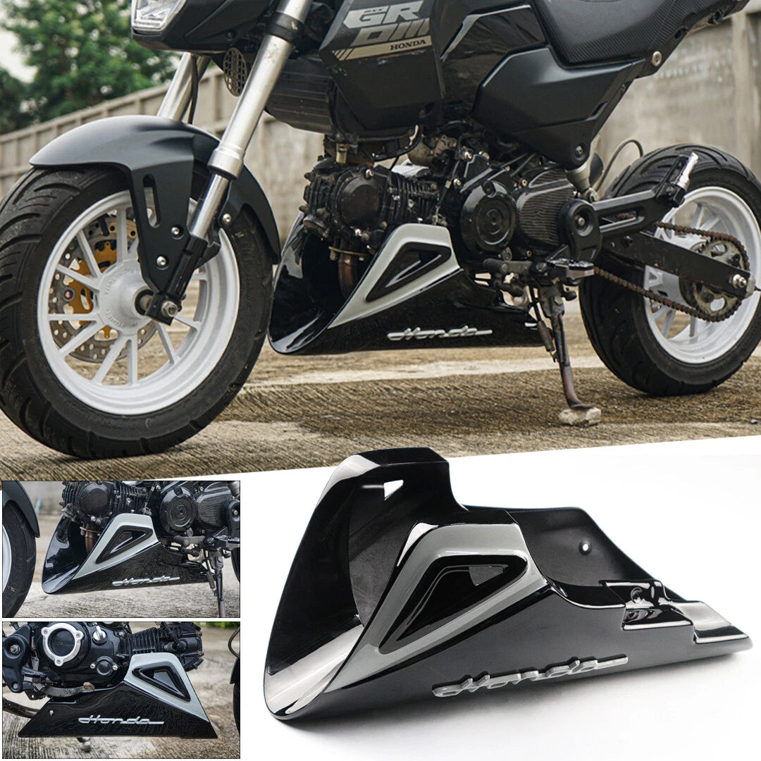 Belly Panel Fairing Frame Guard Cover Trim + Logo For Honda Grom 125 2021 - 2026