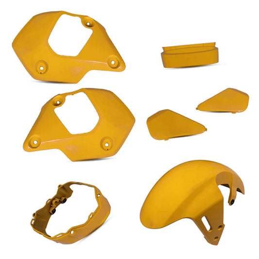 Yellow 7Pc Body Pastel Panels Frame Body V.2 For Honda Grom 125 2021-2024