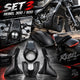 Set of 3 Pieces Body Kit Fairing Matte Black for Honda Rebel CMX 300&500 2017-2026