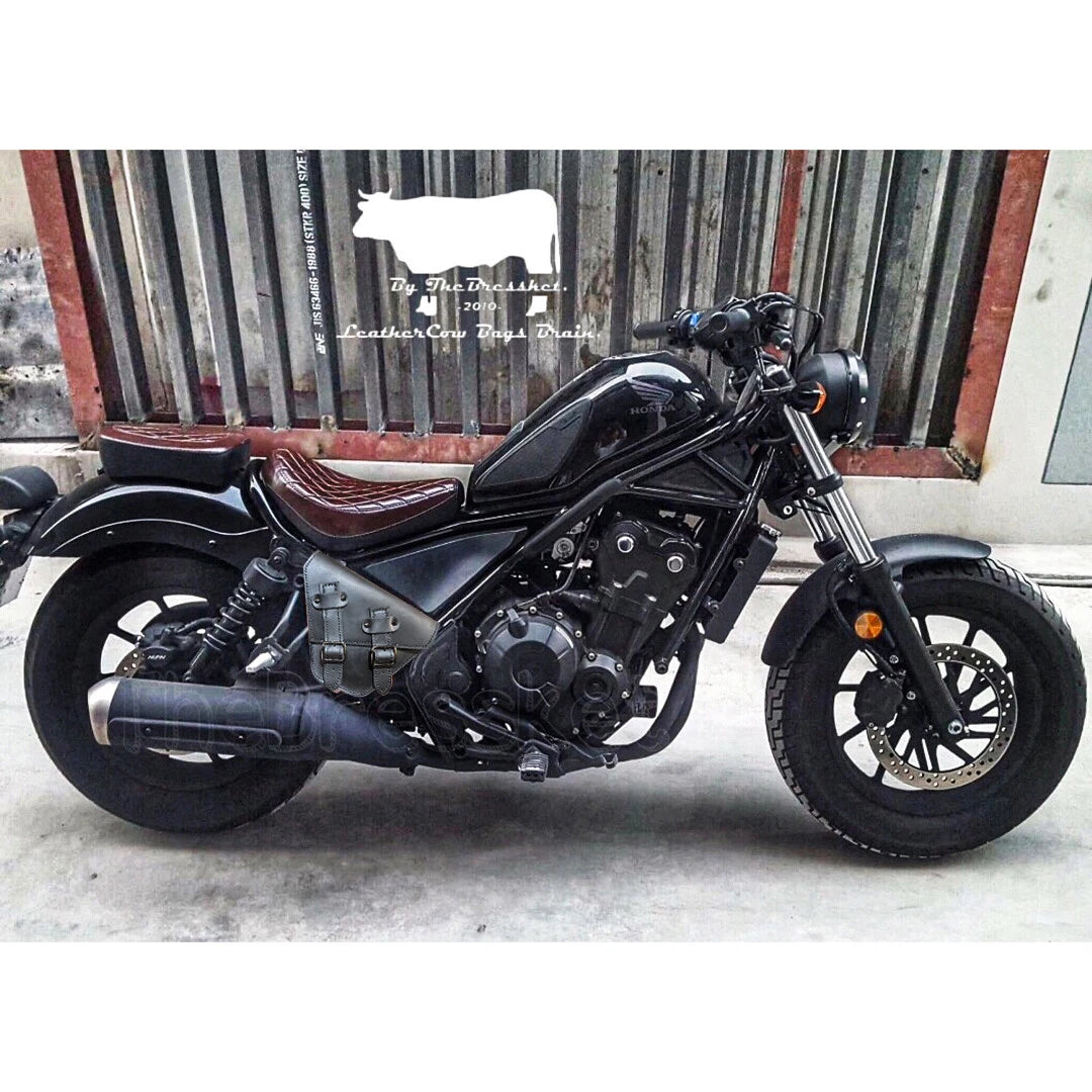 กระเป๋าหนังอเนกประสงค์สีดำสำหรับ Honda Rebel CMX 300&500 ปี 2017-2026