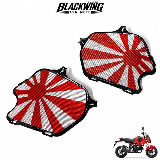 Frame Body R+L Cover Side Upper Panel Carbon Fiber Japan For Honda Grom 2021-2024