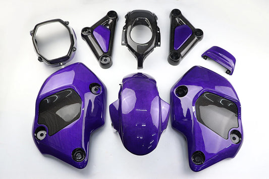 Set Of 12 Piece Frame Body Cover Side Upper Panel Carbon Fiber For Honda Grom 2021-2024