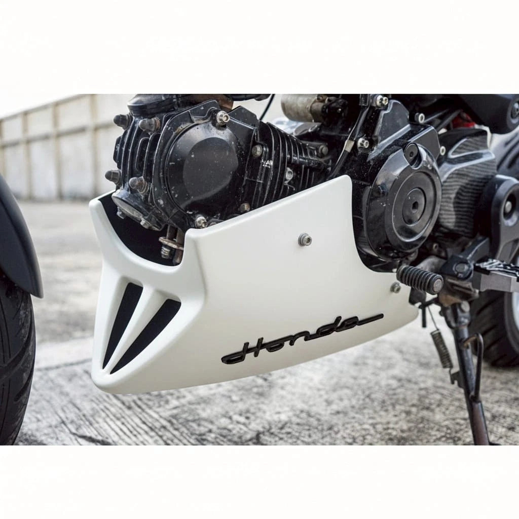 Belly Panel Fairing Frame Guard Cover Trim V.2 White For Honda Grom 125 2021 - 2026