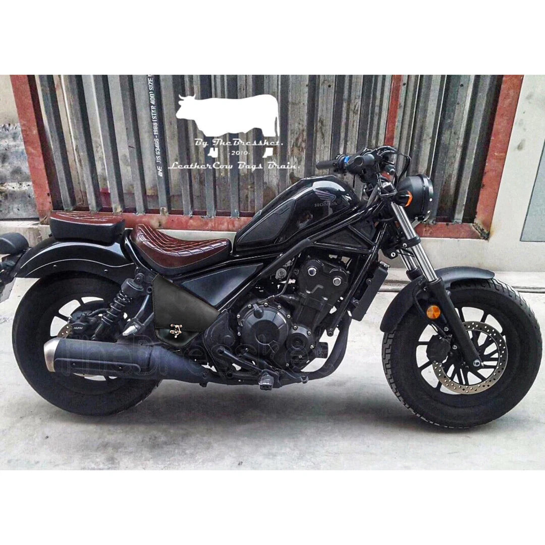 กระเป๋าหนังอเนกประสงค์สีดำสำหรับ Honda Rebel CMX 300&500 ปี 2017-2026
