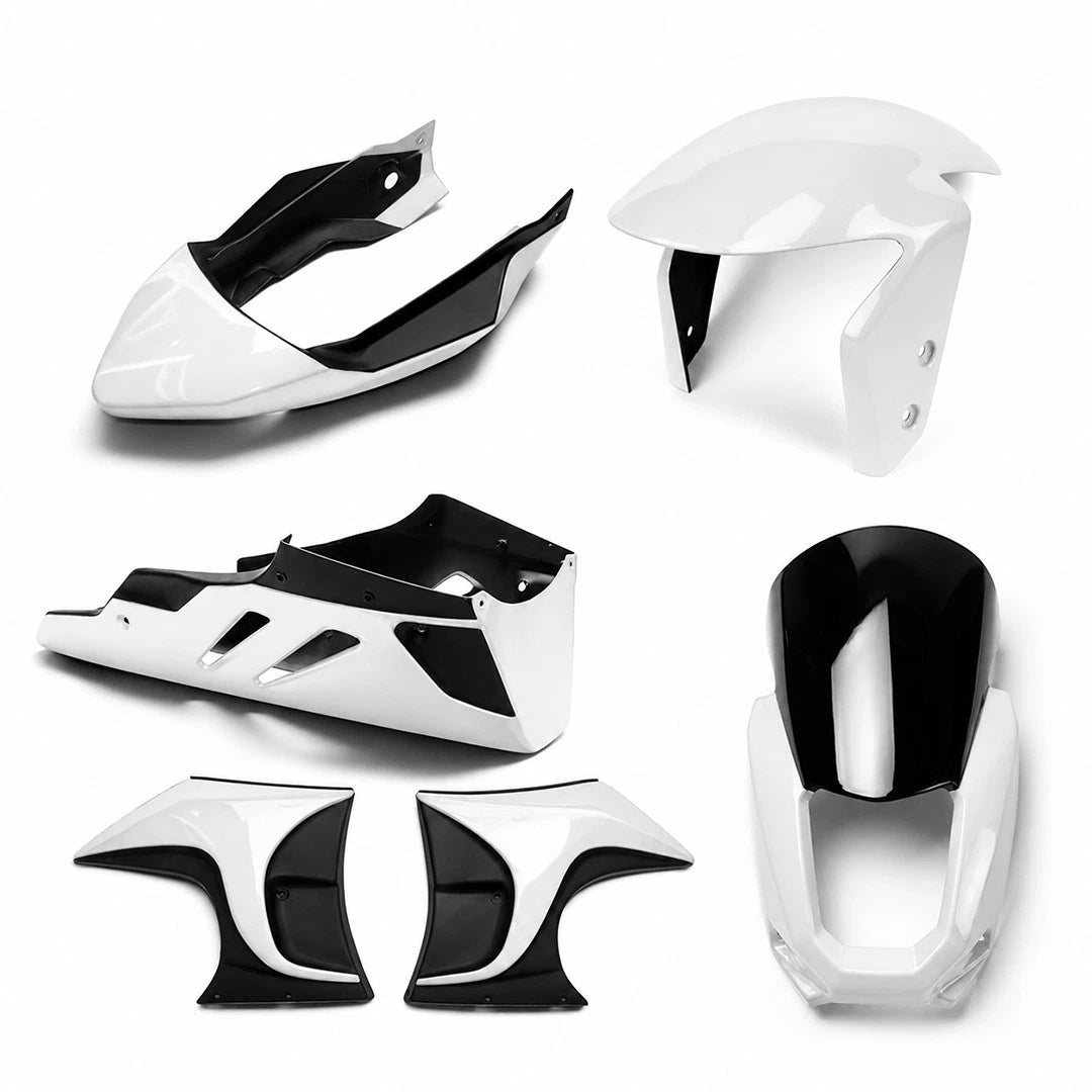 Set 4 Front Fender / Headlight Cover / Rear Cover / Side Fairing White For Honda Grom 125 2021 - 2024
