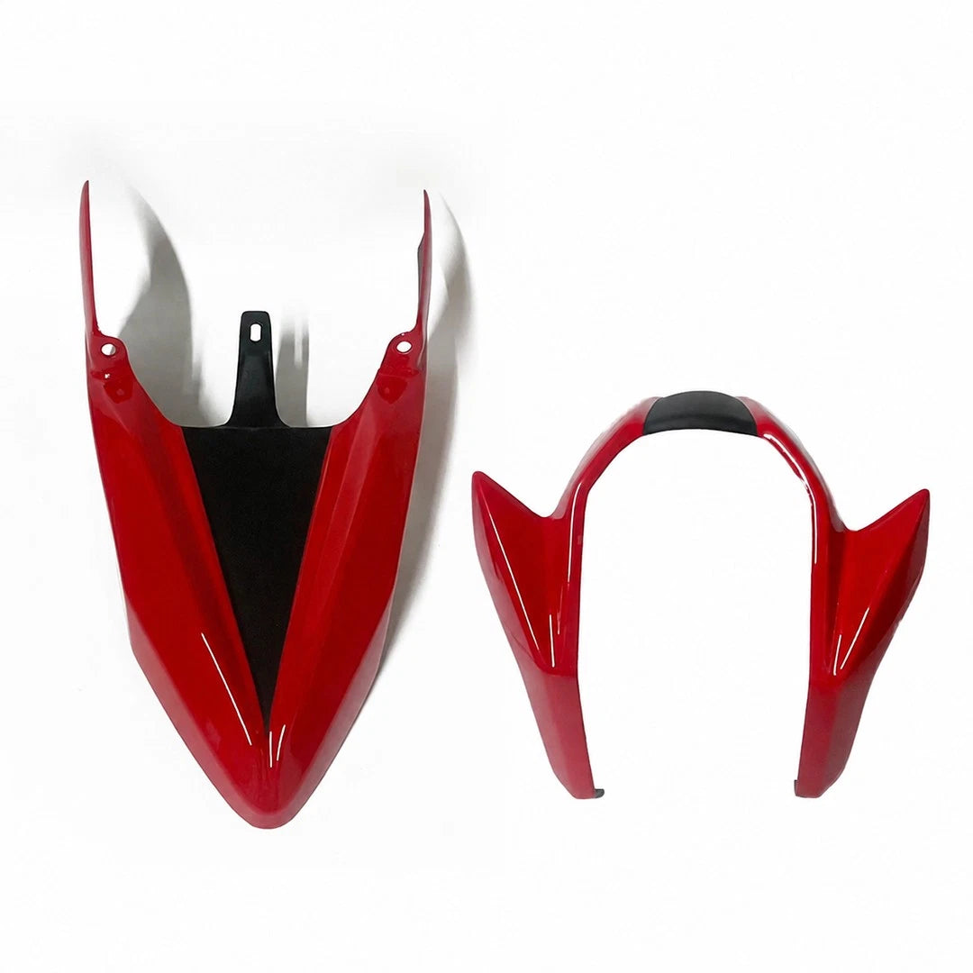 2Pc Front Fender Motard Mud Guard Fairing Red For Honda Grom 125 2021 - 2026