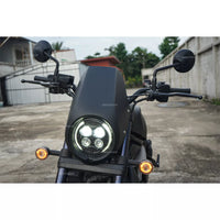 HEADLIGHT COVER MASK WINDSCREEN BLACK FOR HONDA REBEL CMX 1100 2021-2025