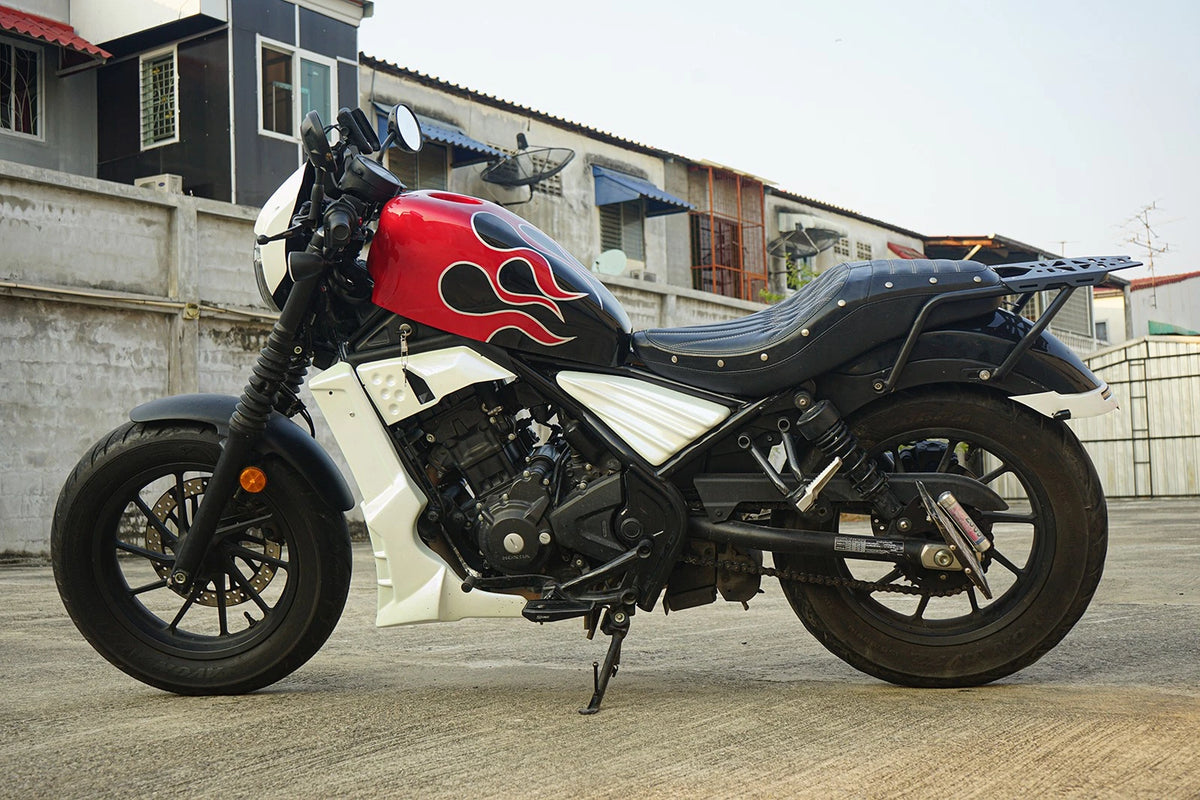 ホンダ レブル CMX 300&500 2017-2026用 燃料油タンクカバー ホワイト V.13