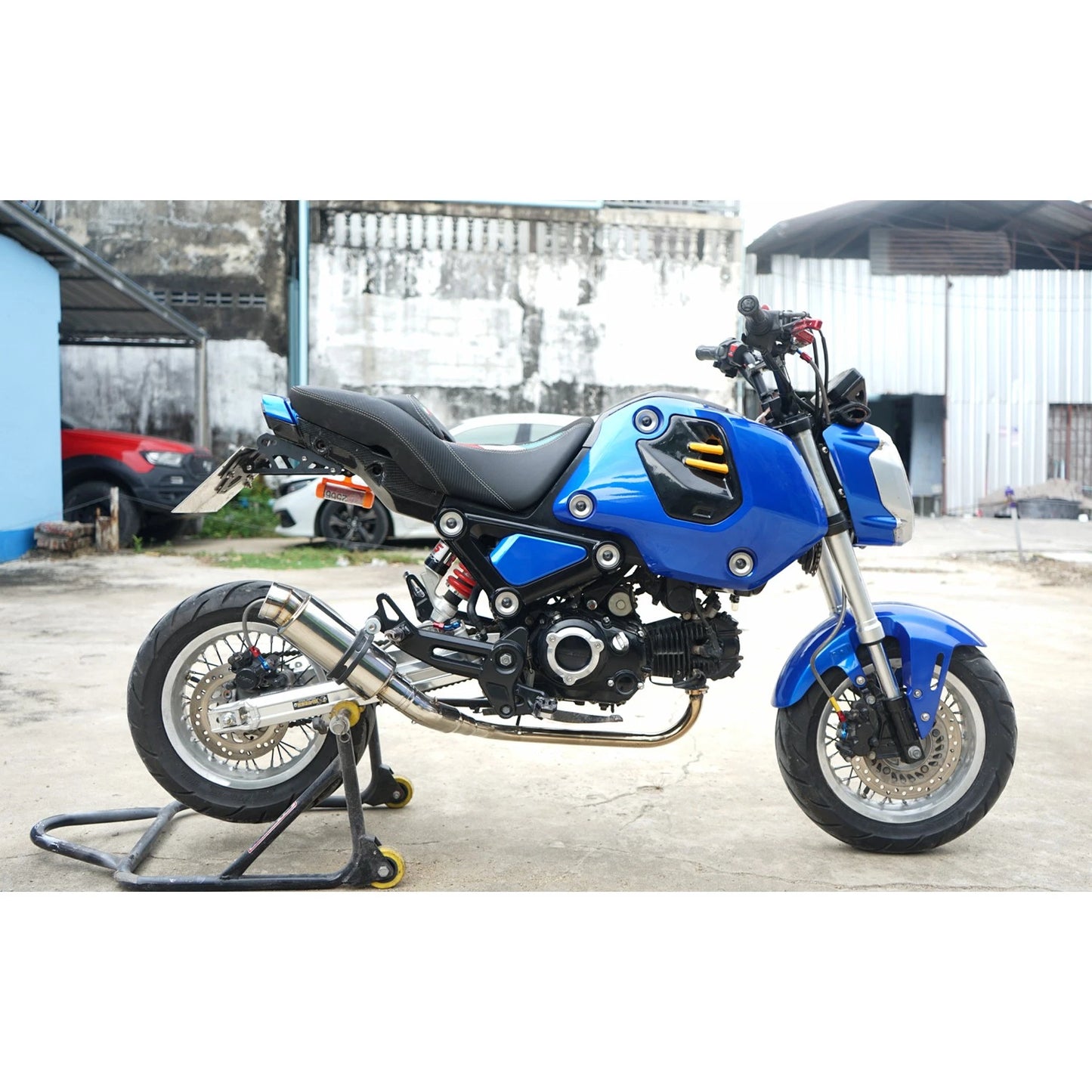 Blue 7Pc Body Pastel Panels Frame Body For Honda Grom 125 2021-2024