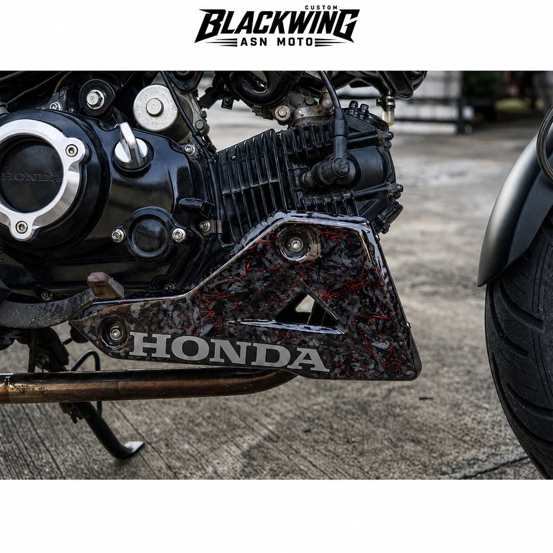 Belly Pan Under Fairing Cover Forged Carbon Fiber For Honda Grom 2021-2026