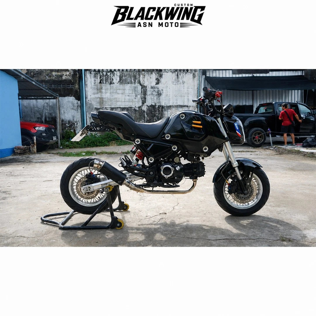 Black 7Pc Body Pastel Panels Frame Body For Honda Grom 125 2021-2024