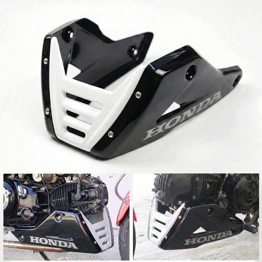 Belly Pan Under Fairing Cover Gloss Black&White For Honda Grom 125 2021-2026