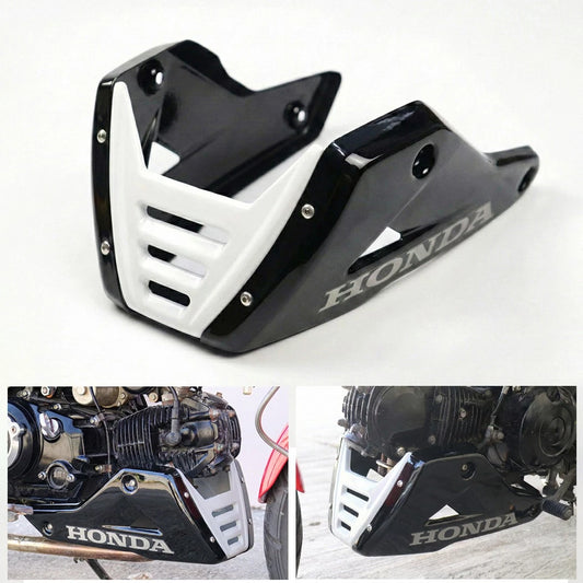 Belly Pan Under Fairing Cover Gloss Black&White For Honda Grom 125 2021-2026