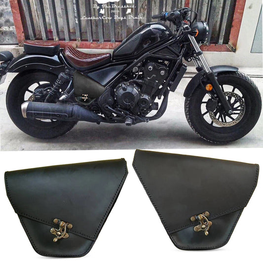 กระเป๋าหนังอเนกประสงค์สีดำสำหรับ Honda Rebel CMX 300&500 ปี 2017-2026