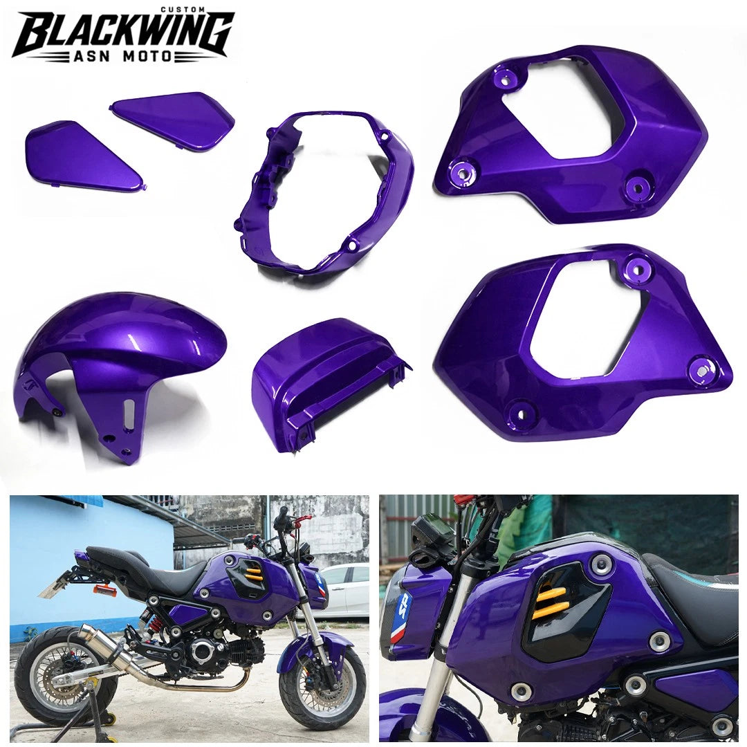 ホンダ グロム 125 2021-2024用 スカイブルー 7ピース ボディ パステルパネル フレーム ボディ