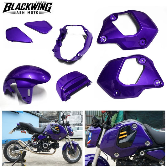 ホンダ グロム 125 2021-2024用 スカイブルー 7ピース ボディ パステルパネル フレーム ボディ