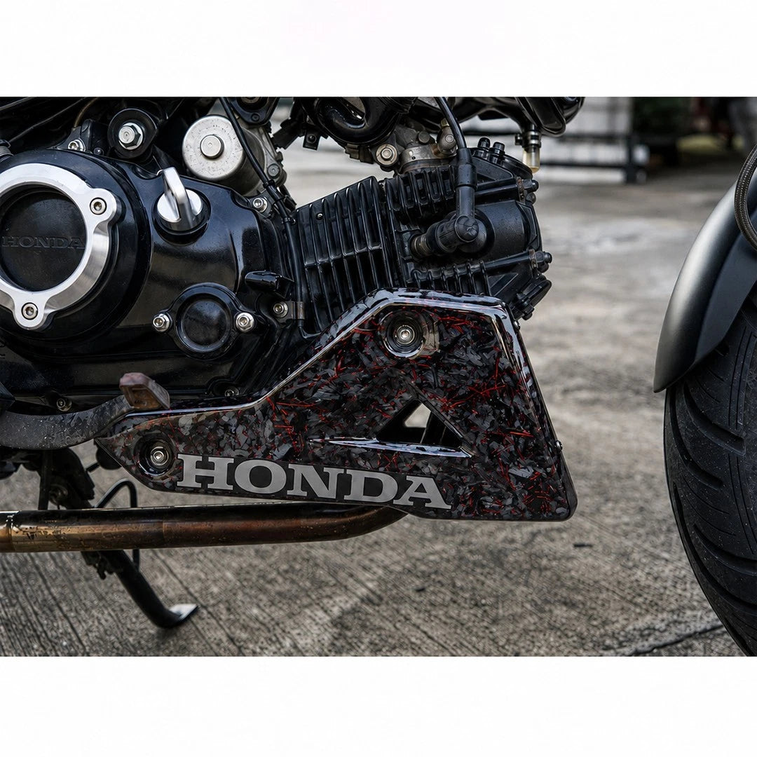 Belly Pan Under Fairing Cover Forged Carbon Fiber For Honda Grom 2021-2026
