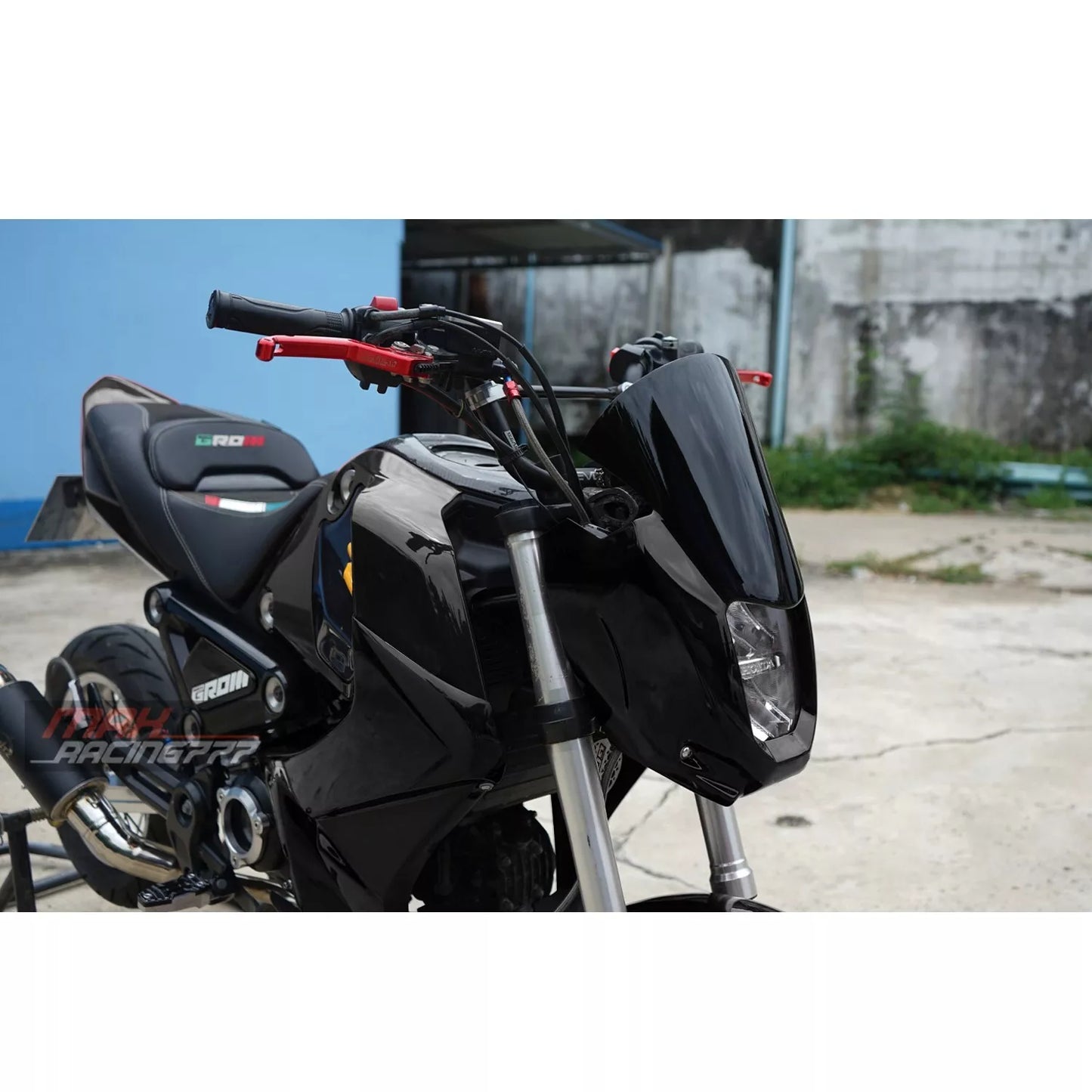 FRONT WINDSHIELD WINDSCREEN COVER HEADLIGHT V.2 FOR HONDA GROM 125 2021-2024