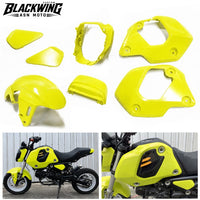 Yellow 7Pc Body Pastel Panels Frame Body For Honda Grom 125 2021-2024