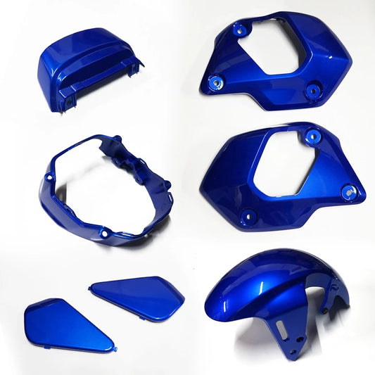 Blue 7Pc Body Pastel Panels Frame Body For Honda Grom 125 2021-2024