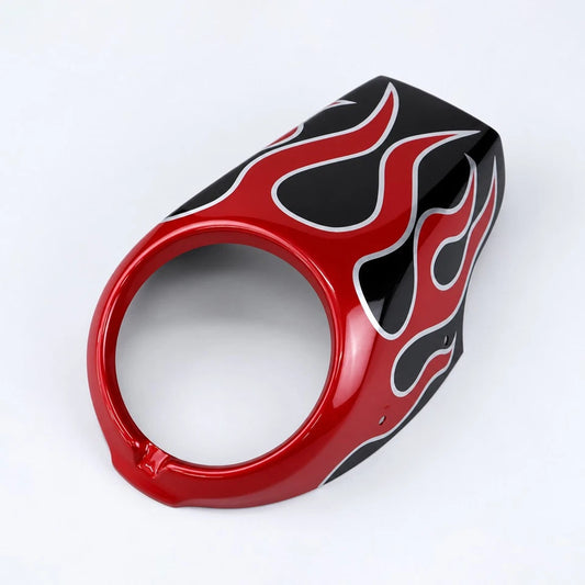 Headlight Cover Front Windshield Red Flame Graphics for Honda Rebel CMX 300 500 2017-2026