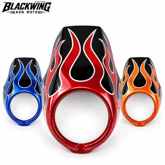 Headlight Cover Front Windshield Flame Graphics for Honda Rebel CMX 300 500 2017-2026
