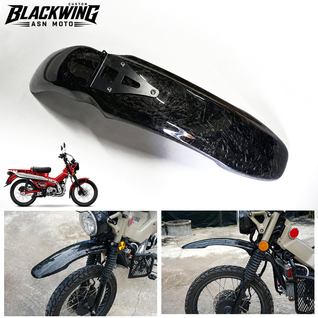 Carbon Long Front Fender Fairing Mud Guard for Honda CT Trail 125 2020-2026